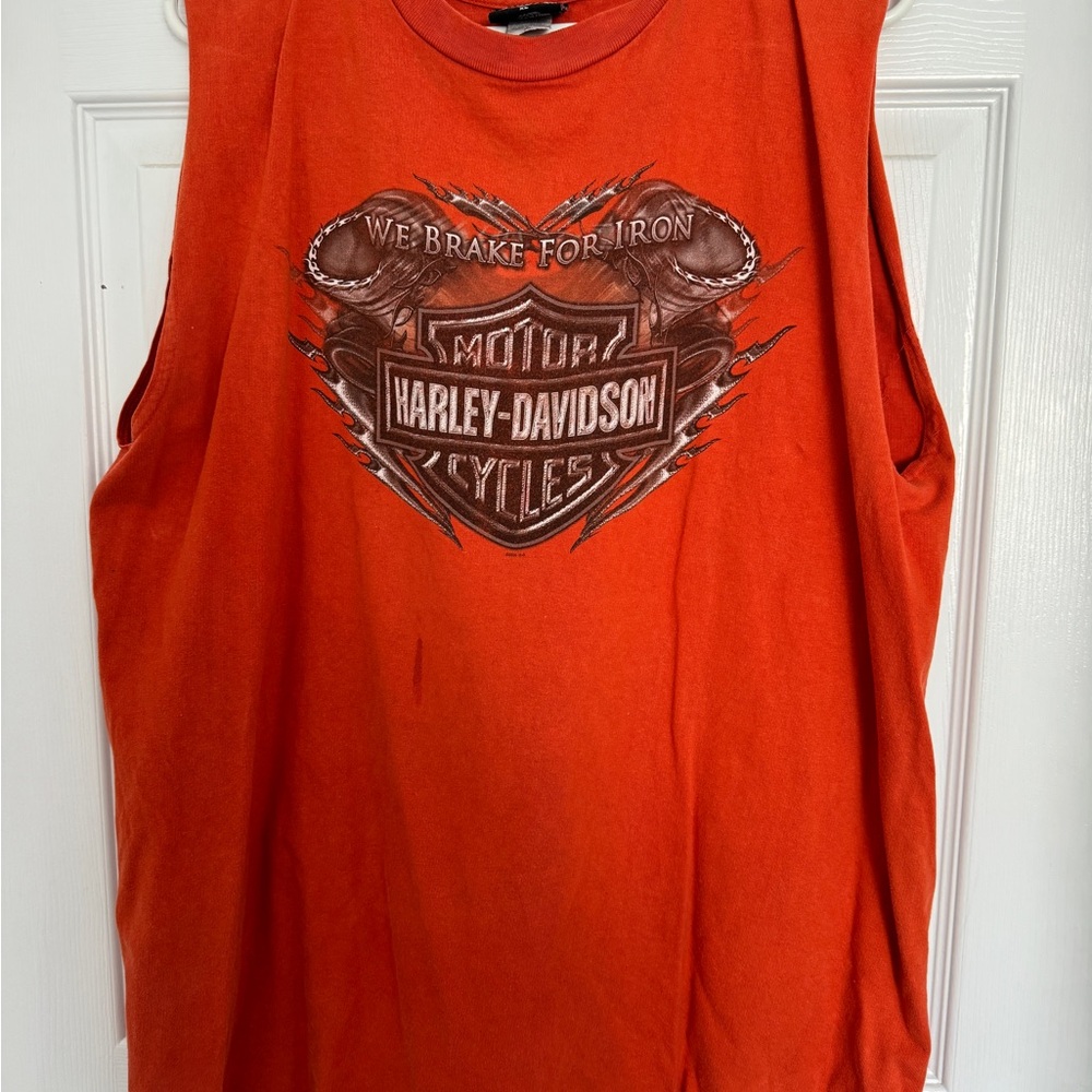 Vintage 2005 • Harley-Davidson Vibrant Orange Top • XL